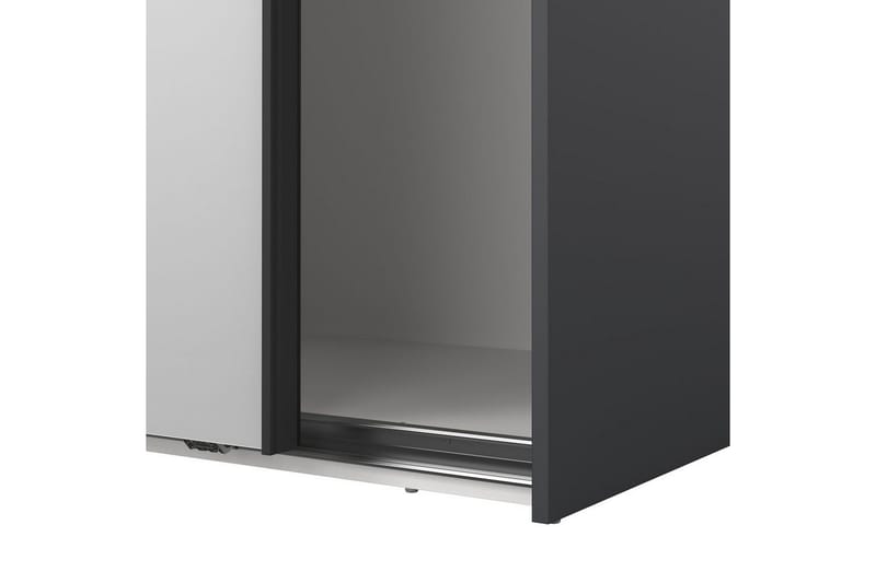 Takeru Vaatekaappi Peilillä 179x220 cm - Musta - Säilytys - Vaatesäilytys - Vaatekaappi