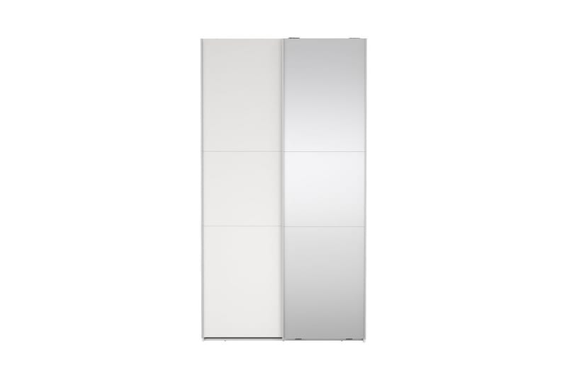 Takeru Vaatekaappi peilillä varustettu 119x221 cm - Valkoinen - Säilytys - Vaatesäilytys - Vaatekaappi