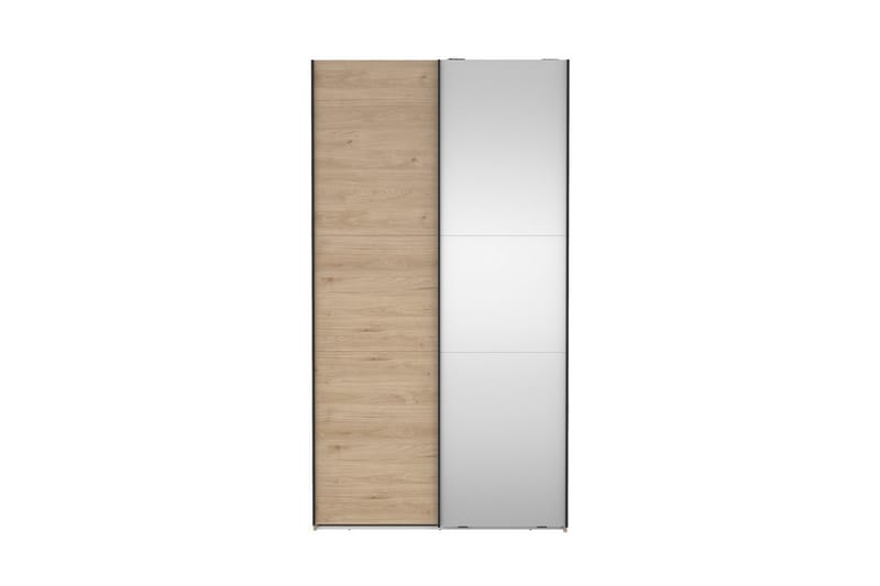 Takeru Vaatekaappi peilillä varustettu 119x221 cm - Harmaaksi sävytetty puu - Säilytys - Vaatesäilytys - Vaatekaappi