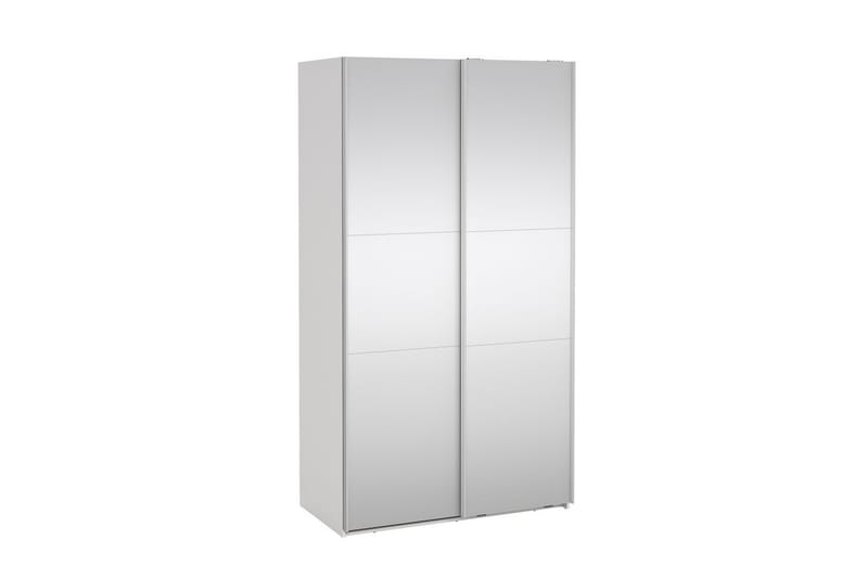 Takeru Vaatekaappi Peilillä 119x220 cm - Valkoinen - Säilytys - Vaatesäilytys - Vaatekaappi