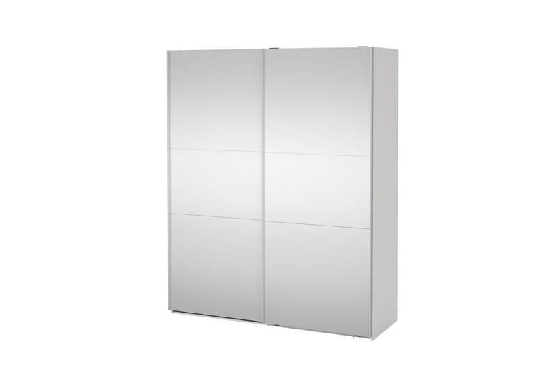 Takeru Vaatekaappi Peilillä 179x220 cm - Valkoinen - Säilytys - Vaatesäilytys - Vaatekaappi