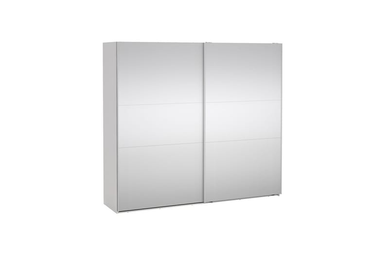 Takeru Vaatekaappi Peilillä 244x220 cm - Valkoinen - Säilytys - Vaatesäilytys - Vaatekaappi