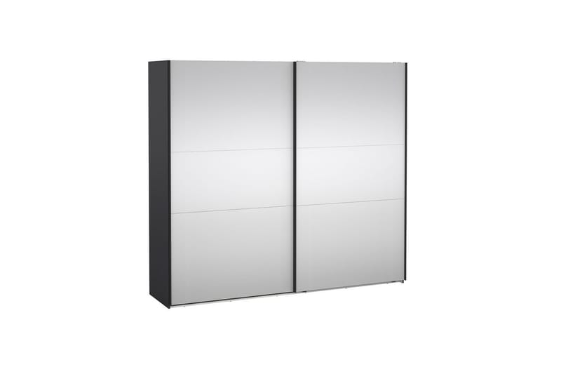 Takeru Vaatekaappi Peilillä 244x220 cm - Musta - Säilytys - Vaatesäilytys - Vaatekaappi