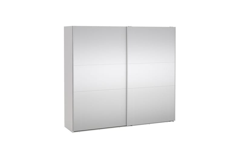 Takeru Vaatekaappi Peilillä 244x220 cm - Valkoinen - Säilytys - Vaatesäilytys - Vaatekaappi