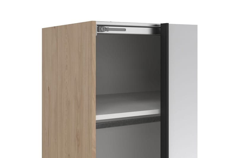 Takeru Vaatekaappi Peilillä 179x220 cm - Luonnonväri - Säilytys - Vaatesäilytys - Vaatekaappi