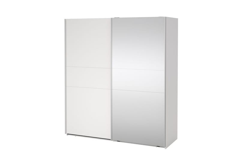 Takeru Vaatekaappi Peilillä 179x200 cm - Valkoinen - Säilytys - Vaatesäilytys - Vaatekaappi