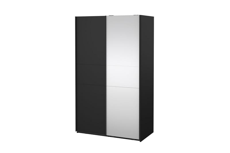 Takeru Vaatekaappi Peilillä 119x200 cm, Musta