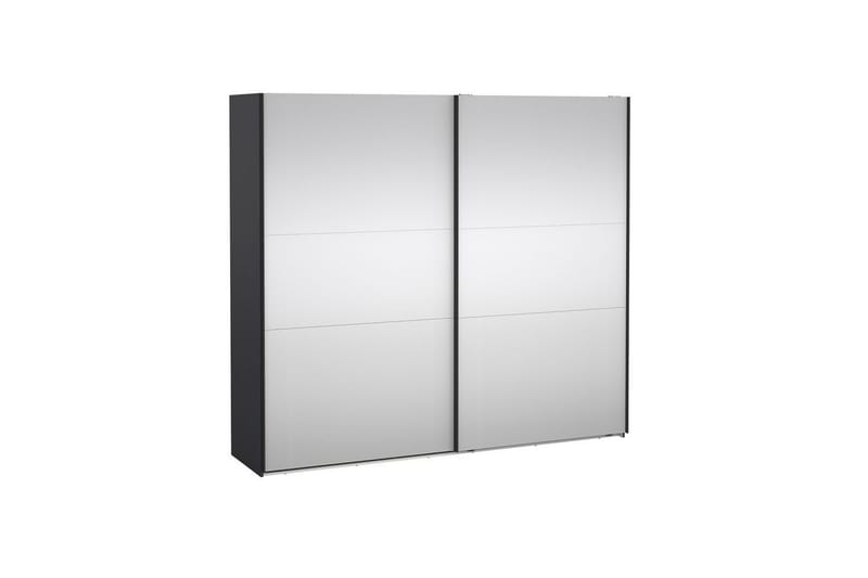 Takeru Vaatekaappi Peilillä 244x220 cm - Musta - Säilytys - Vaatesäilytys - Vaatekaappi