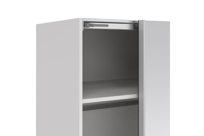 Takeru Vaatekaappi Peilillä 179x220 cm - Valkoinen - Säilytys - Vaatesäilytys - Vaatekaappi