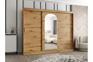 Tallmo Vaatekaappi Peilillä 250x200 cm - Säilytys - Vaatesäilytys - Vaatekaappi