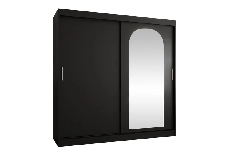 Tallmo Vaatekaappi Peilillä 200x200 cm - Säilytys - Vaatesäilytys - Vaatekaappi