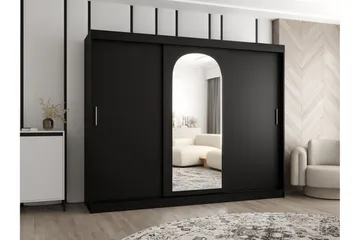 Tallmo Vaatekaappi Peilillä 250x200 cm - Säilytys - Vaatesäilytys - Vaatekaappi