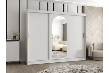 Tallmo Vaatekaappi Peilillä 250x200 cm - Säilytys - Vaatesäilytys - Vaatekaappi
