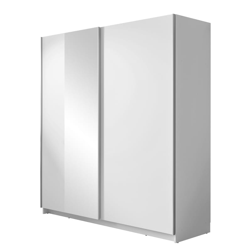 Tyrelon Vaatekaappi peilillä 181x198 cm, valkoinen