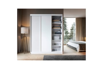 Vaatekaappi Biancco 180x220 cm - Valkoinen - Säilytys - Vaatesäilytys - Vaatekaappi