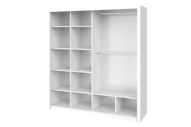 Bono Vaatekaappi ilman peiliä - Valkoinen - Säilytys - Vaatesäilytys - Vaatekaappi