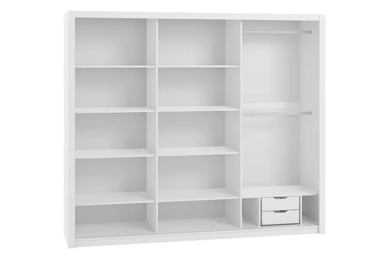 Bono Vaatekaappi peilillä - Tammi - Säilytys - Vaatesäilytys - Vaatekaappi