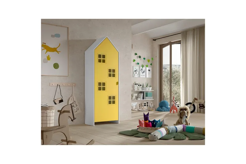 Vaatekaappi Casami Brugge Keltainen - Keltainen - Säilytys - Vaatesäilytys - Vaatekaappi