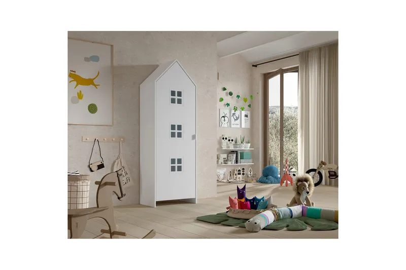 Vaatekaappi Casami Brugge Valkoinen - Valkoinen - Säilytys - Vaatesäilytys - Vaatekaappi