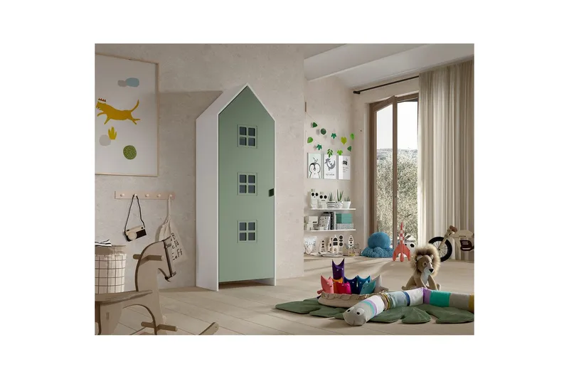 Vaatekaappi Casami Brugge Vihreä - Vihreä - Säilytys - Vaatesäilytys - Vaatekaappi