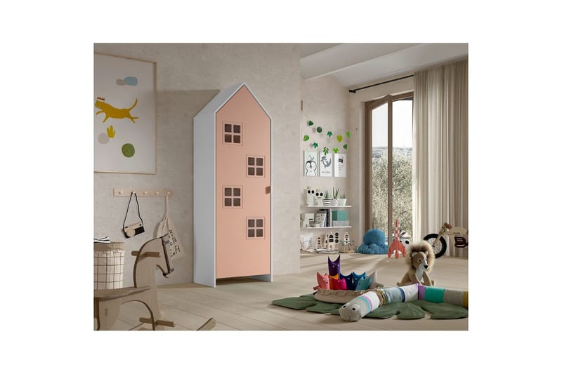 Vaatekaappi Casami Brugge Pinkki - Pinkki - Säilytys - Vaatesäilytys - Vaatekaappi