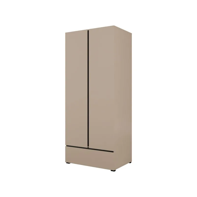 Vaatekaappi Cross S 2 ovea ja 1 laatikko - Kongo - Säilytys - Vaatesäilytys - Vaatekaappi