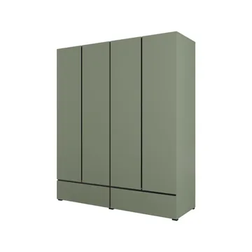 Vaatekaappi Cross S 4 ovea ja 2 laatikkoa