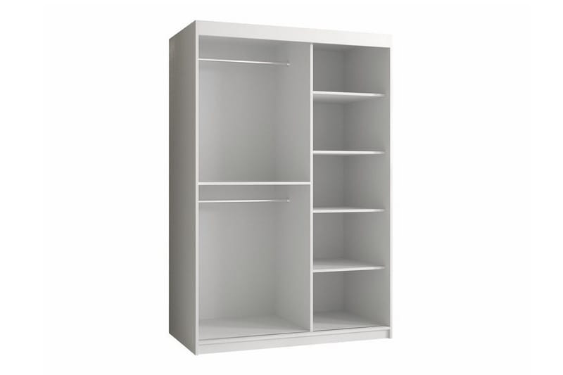 Dunvegan vaatekaappi 120 cm maalattua puuta - Valkoinen - Säilytys - Vaatesäilytys - Vaatekaappi
