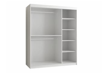Dunvegan vaatekaappi 150 cm maalattua puuta - Valkoinen - Säilytys - Vaatesäilytys - Vaatekaappi