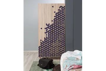 Vaatekaappi Gillberga 90 cm - Ruskea - Säilytys - Vaatesäilytys - Vaatekaappi