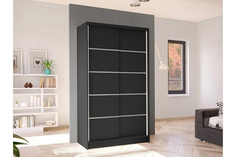 Glenmore Garderob Black - Säilytys - Vaatesäilytys - Vaatekaappi