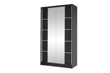 Glenmore Garderob m. Spegel Black - Säilytys - Vaatesäilytys - Vaatekaappi