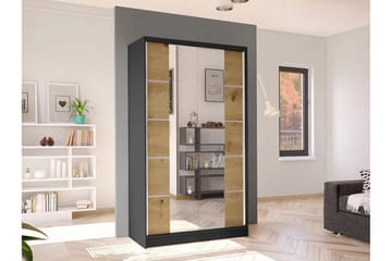 Glenmore Garderob m. Spegel Black - Säilytys - Vaatesäilytys - Vaatekaappi