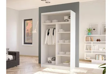 Glenmore Garderob m. Spegel Black - Säilytys - Vaatesäilytys - Vaatekaappi