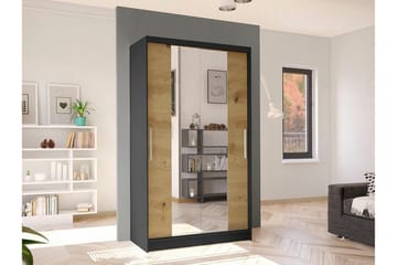 Glenmore Garderob m. Spegel Black - Säilytys - Vaatesäilytys - Vaatekaappi