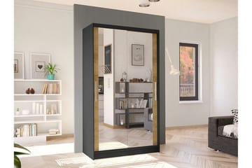 Glenmore Garderob m. Spegel Black - Säilytys - Vaatesäilytys - Vaatekaappi