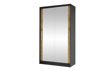 Glenmore Garderob m. Spegel Black - Säilytys - Vaatesäilytys - Vaatekaappi