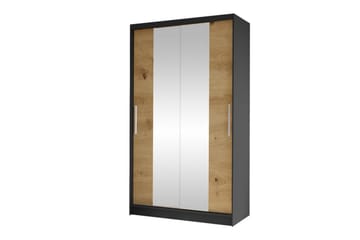 Glenmore Garderob m. Spegel Black - Säilytys - Vaatesäilytys - Vaatekaappi