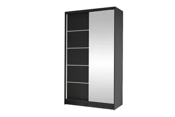Glenmore Garderob m. Spegel Black - Säilytys - Vaatesäilytys - Vaatekaappi