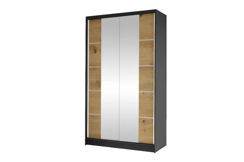 Glenmore Garderob m. Spegel Black, undefined