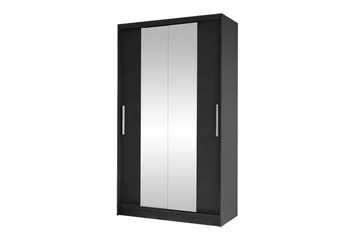 Glenmore Garderob m. Spegel Black - Säilytys - Vaatesäilytys - Vaatekaappi