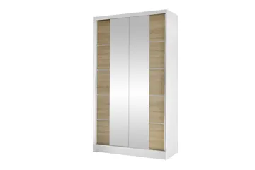 Glenmore Garderob m. Spegel White - Säilytys - Vaatesäilytys - Vaatekaappi