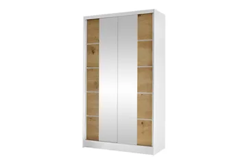 Glenmore Garderob m. Spegel White - Säilytys - Vaatesäilytys - Vaatekaappi