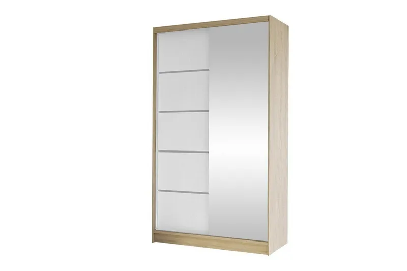 Glenmore Garderob m. Spegel White - Säilytys - Vaatesäilytys - Vaatekaappi