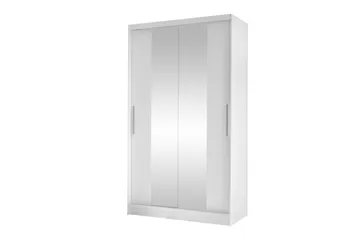 Glenmore Garderob m. Spegel White - Säilytys - Vaatesäilytys - Vaatekaappi