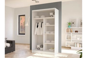 Glenmore Garderob m. Spegel White - Säilytys - Vaatesäilytys - Vaatekaappi