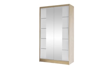 Glenmore Garderob m. Spegel White - Säilytys - Vaatesäilytys - Vaatekaappi