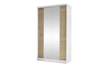 Glenmore Garderob m. Spegel White - Säilytys - Vaatesäilytys - Vaatekaappi