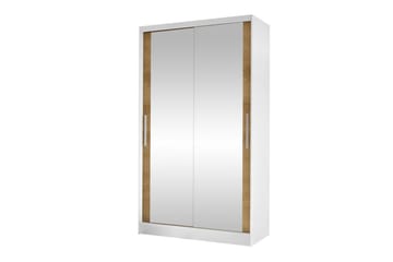 Glenmore Garderob m. Spegel White - Säilytys - Vaatesäilytys - Vaatekaappi