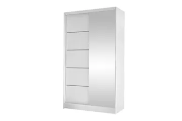 Glenmore Garderob m. Spegel White - Säilytys - Vaatesäilytys - Vaatekaappi